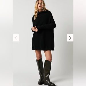 Free People Ottoman Slouchy Tunic M Black